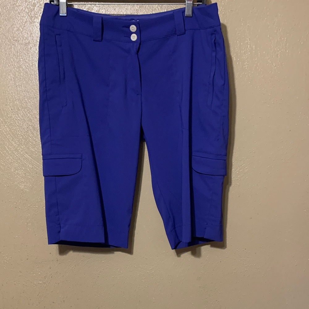 Nike Golf Women's Bermuda Purple  Cargo Shorts Pockets